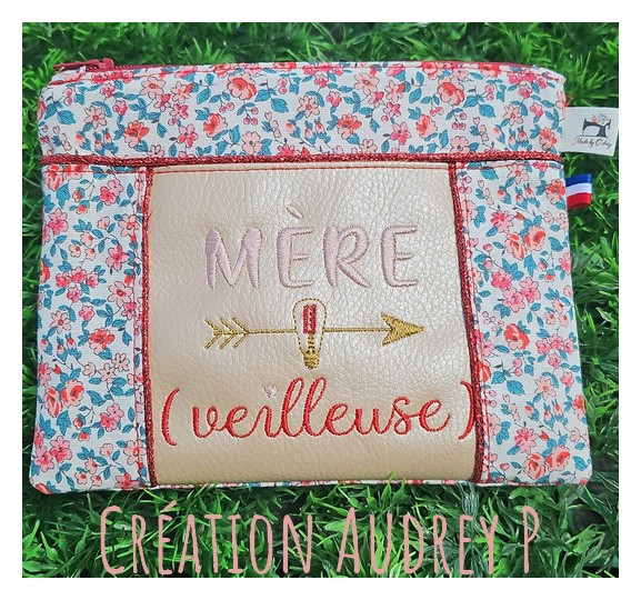 motif de broderie machine mère veilleuse